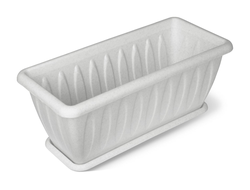 Ящик балконный для цветов "Фелиция" 40х18х16см , цвет мрамор