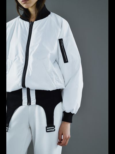 Бомбер Reverse Белый