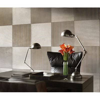 Гипсовая панель ZIGZAG platinum артикул М-0069-pl