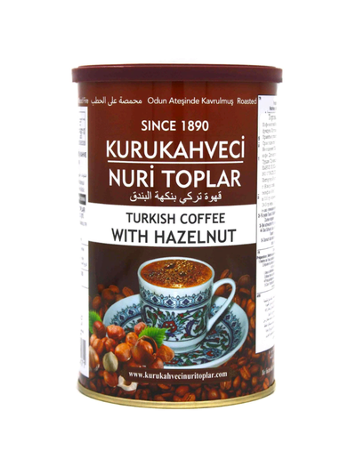 Турецкий кофе Kurukahveci Nuri Toplar с фундуком 250 гр.