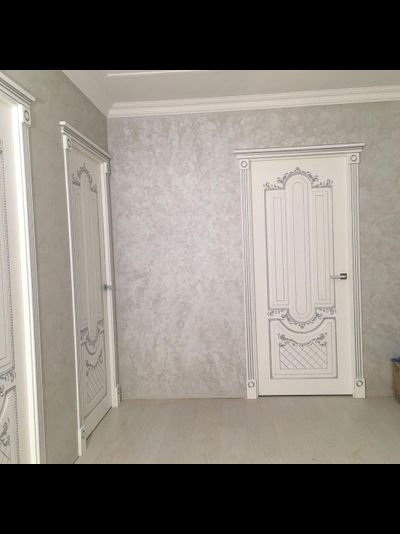 VFD. ALEXANDRIA 3D/  POLAR PS. АЛЕКСАНДРИЯ 3D/ БЕЛАЯ ЭМАЛЬ--ПАТИНА СЕРЕБРО. ПОЛОТНО ГЛУХОЕ