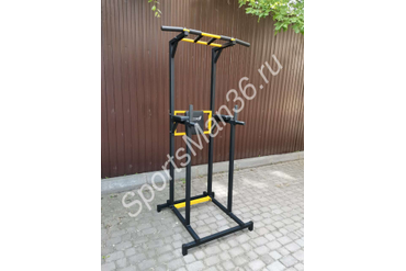 СТОЙКА "ТУРНИК+ БРУСЬЯ+ ПРЕСС" "РЕКОРД" ВЕРСИЯ PRO, цвет черный.