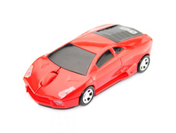 Мышь машинка «Lamborghini» беспроводная сувенирная красная