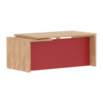 Дуб Бофорд/Красный (эмаль)