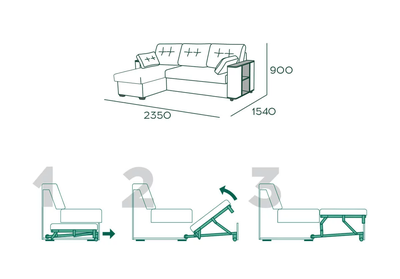 Диван угловой Респект 1 ДУ