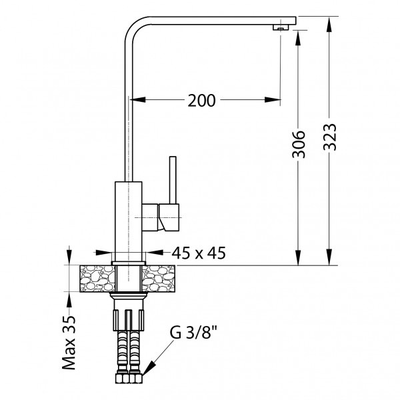 Смеситель Alveus GENESIS Jenny G55