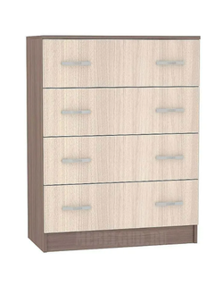 Бася (Басса) КМ 554 комод 4 ящика Ясень шимо темный/Ясень шимо светлый