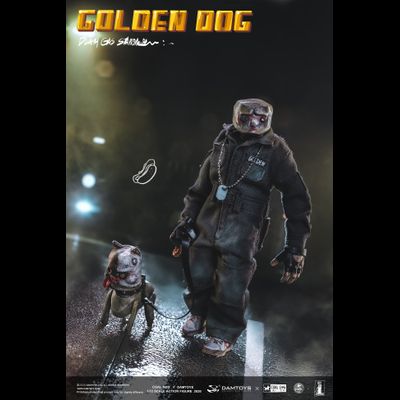 ПОМЯТА УПАКОВКА - Золотой Пёс - Коллекционная ФИГУРКА 1/12 scale GOLDEN DOG – Death Gas Station series (PES022) - Damtoys x Coal Dog