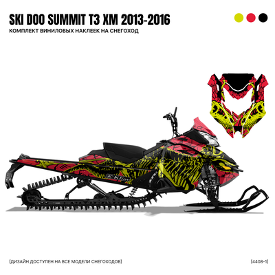 Наклейки на снегоход SKI DOO summit T3 2013 2014 2015 #4408-1