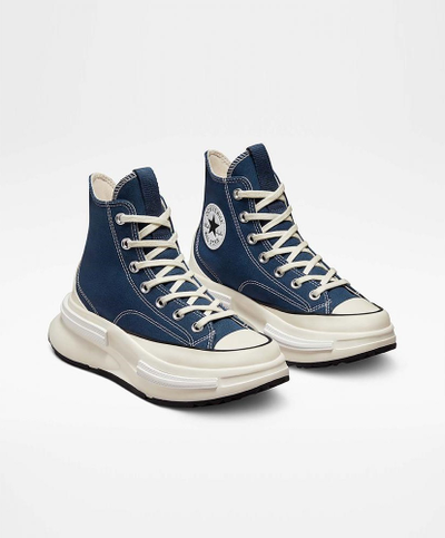 Converse low cut navy blue top
