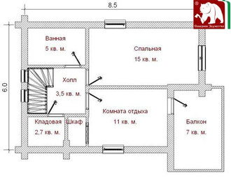 Проект 3-67, 95 кв.м., 6*8,5