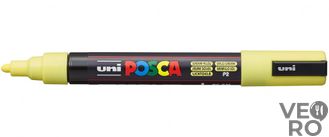 Акриловый Маркер Uni POSCA PC-5M 1,8-2,5мм, овальный наконечник, солнечно-желтый