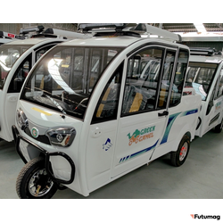 Трицикл GreenCamel Шторм Пикап (60V 1500W) кабина, кузов, понижающая 52 Ah