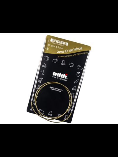 Спицы металл Addi круговые на леске 80 см  супергладкие 3.5 мм