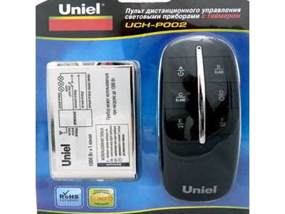 Пульт ДУ Uniel световыми приборами 1000W 30м, 1 приемн., таймер UCH-P002-G1-1000W-30M блистер