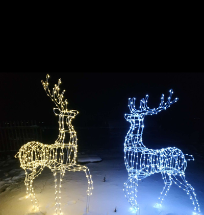 Олень фигура световая, светодиодная 200см.