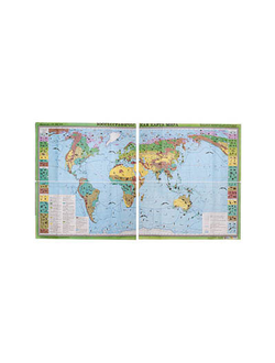 Учебная карта "Зоогеографическая карта Мира" (матовое, 2-стороннее лам.)