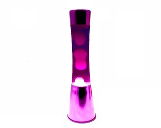 Лава лампа белая/фиолетовая purple 40см