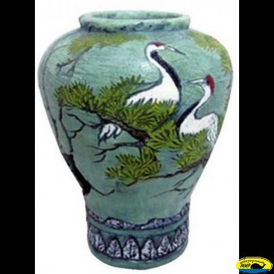 A8111586 Египетская ваза с лебедями 11*11*14,5см
