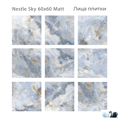 Керамогранит Staro Silk Nestle Sky 60х60 см матовый
