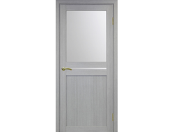 Межкомнатная дверь "Турин-520.221" дуб серый (стекло сатинато)