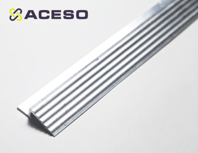 Алюминиевый профиль для фиксации грязезащитного покрытия Антикаблук, высота 10 мм (3 п.м.)