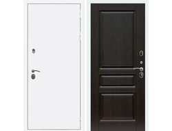 Белая дверь Rx 5 с панелью венге ФЛ 243