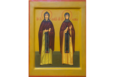 74. Образ св.прпп. Кирилла и Марии, (23х30), Мария Оболенская