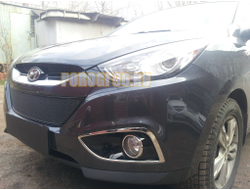 Защита радиатора Hyundai IX35 2010- black PREMIUM