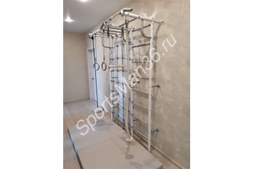 ДСК-6.01.С "РОКИ С РУКОХОДОМ" (ВЯЗ. СЕТКА) ЦВЕТ БЕЛЫЙ, ПЕРЕКЛАДИНЫ СЕРЫЕ.