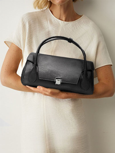 (АРТИКУЛ: 9965/6) СУМКА ЖЕНСКАЯ, НЕБОЛЬШАЯ, НАТУРАЛЬНАЯ КОЖА, ЧЕРНАЯ, С ПЛЕЧЕВЫМ РЕМНЕМ