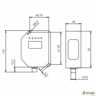 Лазерный датчик расстояния KJTDQ KJT-TLSD-80CP420A485A-LY