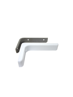 Полкодержатель с заглушкой 183х114х35 (белый)