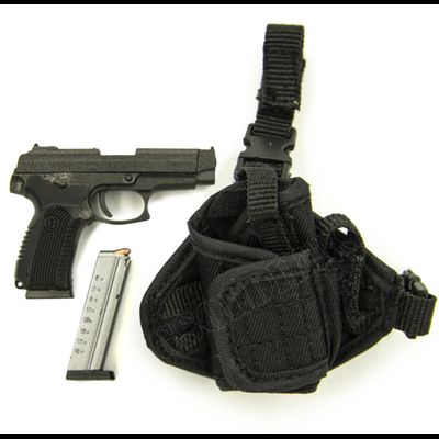 Пистолет Ярыгина ПЯ с кобурой 1/6 (78058) - DAMTOYS