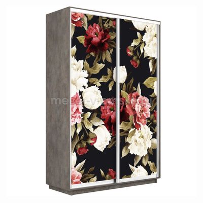 Шкаф-купе Дуо-Фото-2 (Пионы) 1200*450*2200