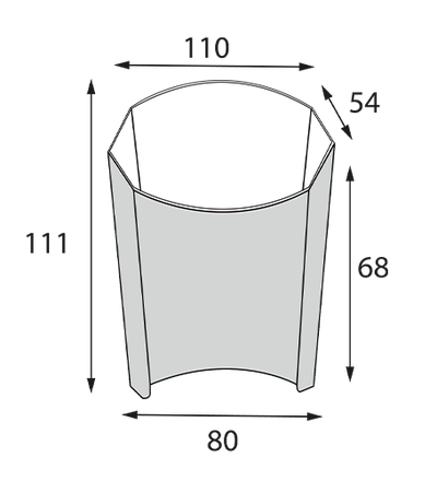 Упаковка для картофеля фри (FRY M) 110 мл