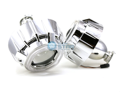 Биксеноновые линзы H1 2.5 дюйма Morimoto SQ с ангельскими глазками CCFL (квадратные маски)