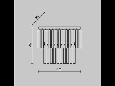 Настенный светильник (бра) Colonne, MOD093WL-01BS