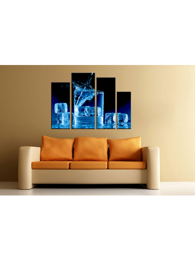 Модульная картина "Кубики освежающего льда"