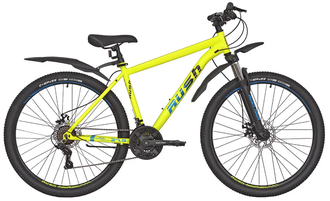 Горный велосипед RUSH HOUR RX 705 DISC ST 21ск желтый, рама 18