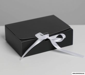Коробка складная «Черная» 16,5 х 12,5 х 5 см