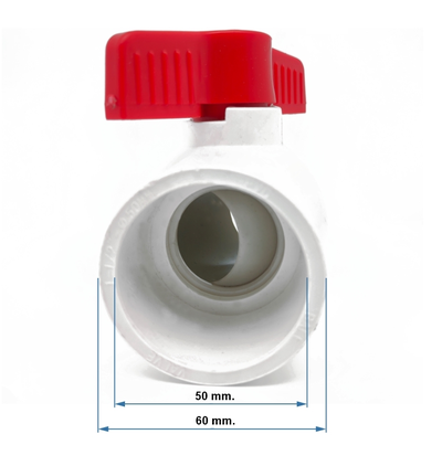 Кран 50 мм. для системы пылеудаления