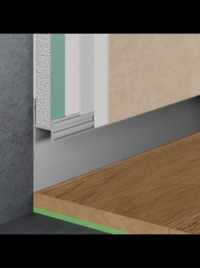 Теневой плинтус скрытого монтажа Pro Design 380 анодированный