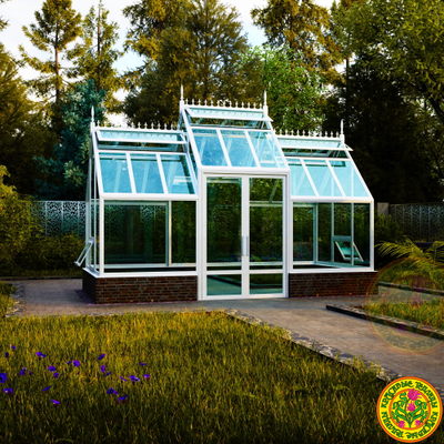 Теплица из стекла и алюминия АССОЛЬ размером 2500 х 5000 мм Скоро в продаже
