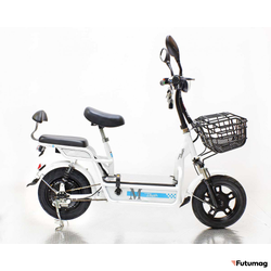 Электромопед GreenCamel Тайфун 350 (48V 12Ah 350W) быстросъём Белый