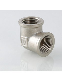 Уголок латунный Valtec VTr.090.N вн-вн резьба 90гр