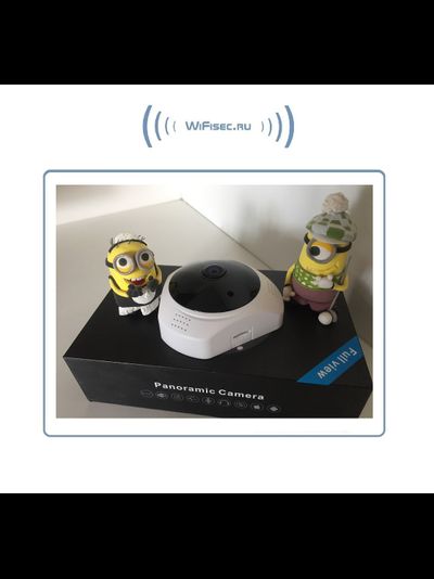 DBPOWER_SS. Потолочная - настенная WiFi видеокамера панорамная с DVR (fish_v380_W),  HD 960P (V380 Pro)