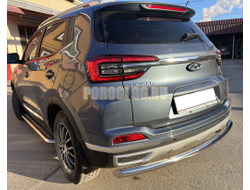 Защита заднего бампера Папа Тюнинг d60 для Chery Tiggo 4 Pro 2022-