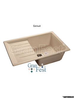 Керамическая мойка для кухни Granfest Гранфест GF-P760L реверсивная 1 секционная мойка