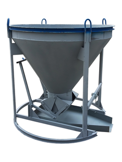 Бадья для бетона «Рюмка» 0,5 (БН-0,5) Pro, с лотком 600х1250 мм